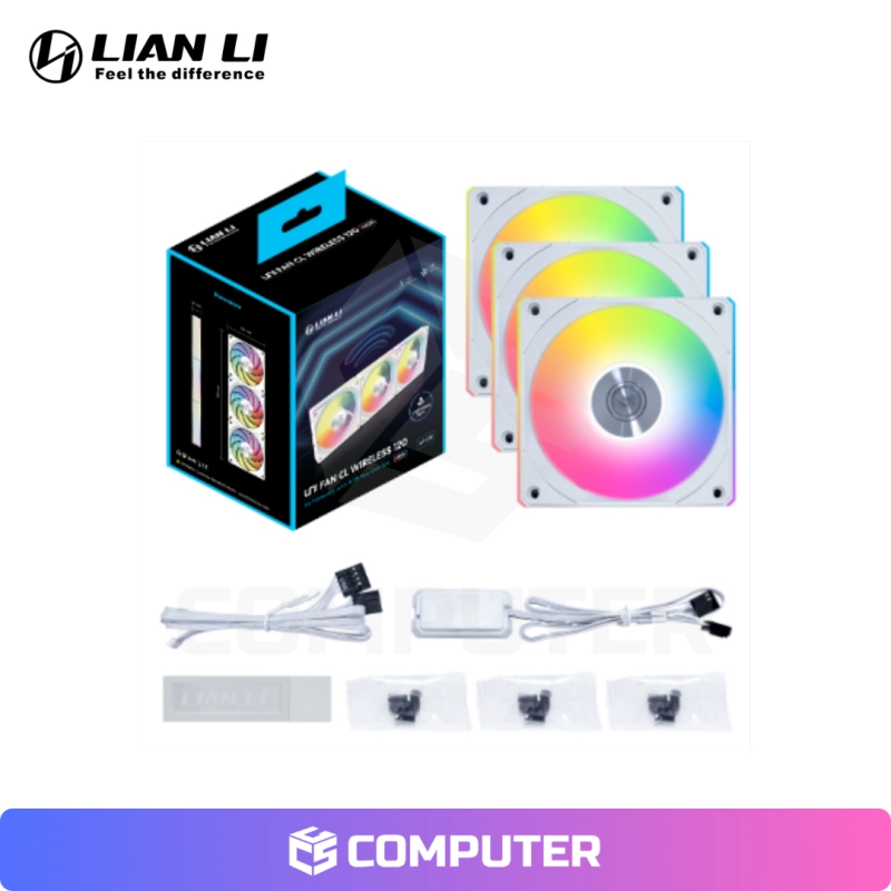 COOLER DE CASE LIAN LI UNI FAN CL 120MM WIRELESS KIT 3IN1 WHITE CON CONTROL – 12CL1W3W