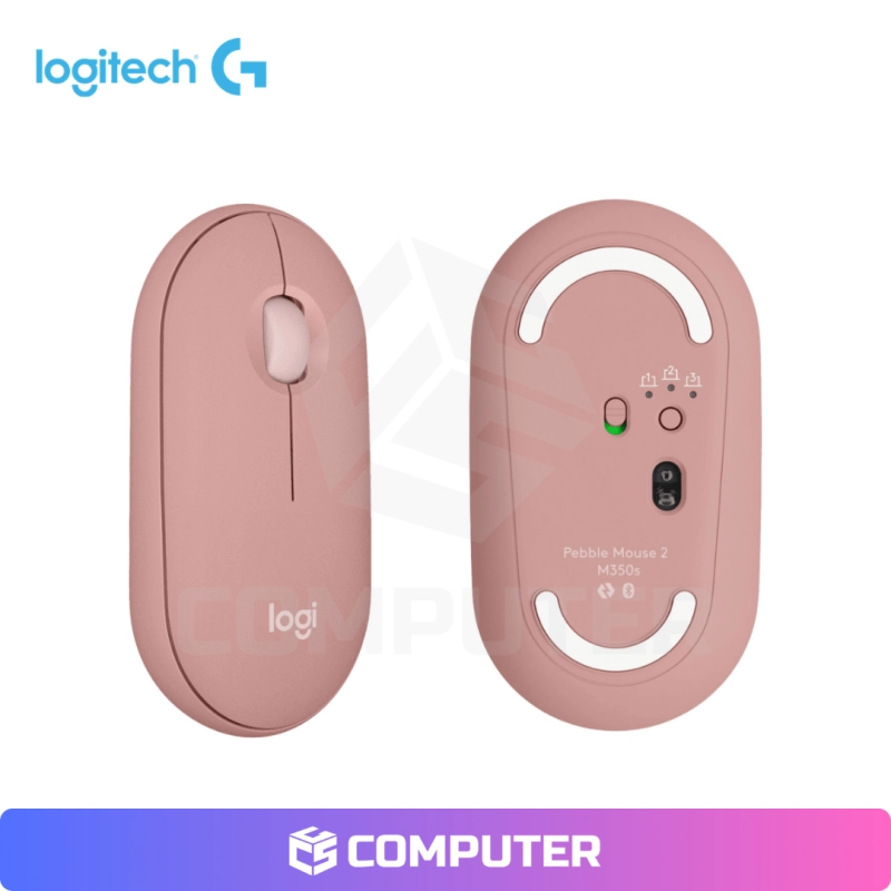 MOUSE LOGITECH PEBBLE 2 M350S BLUETOOTH/WIRELESS ROSE