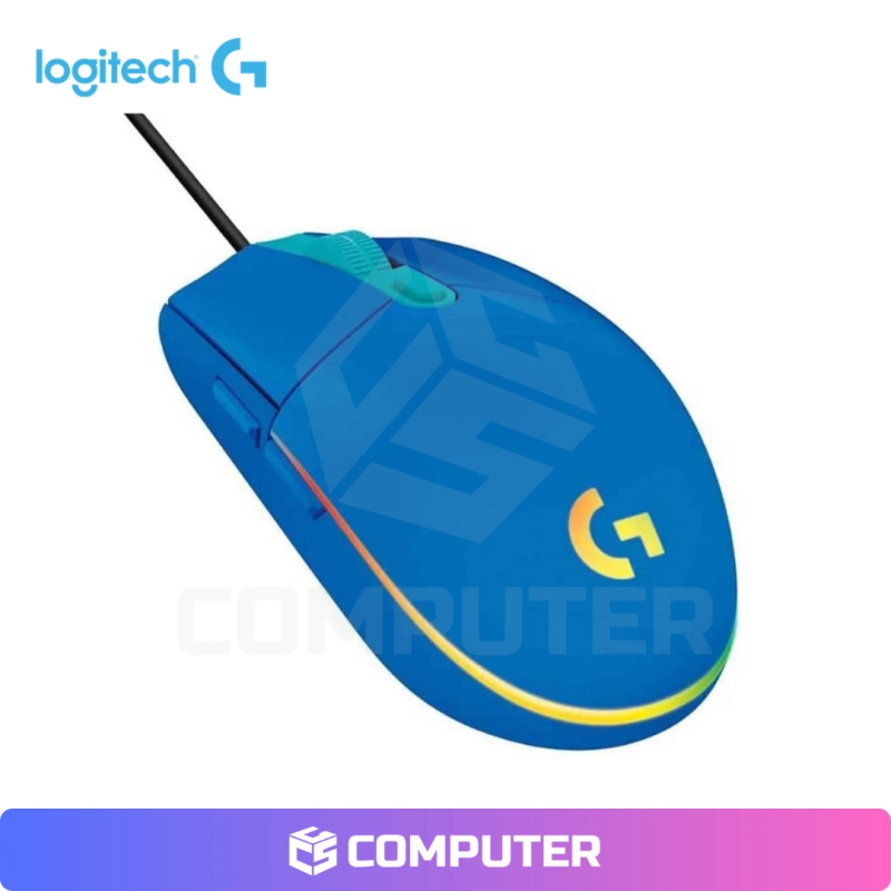 MOUSE LOGITECH G203 LIGHTSYNC - 8,000 DPI -RGB -BLUE