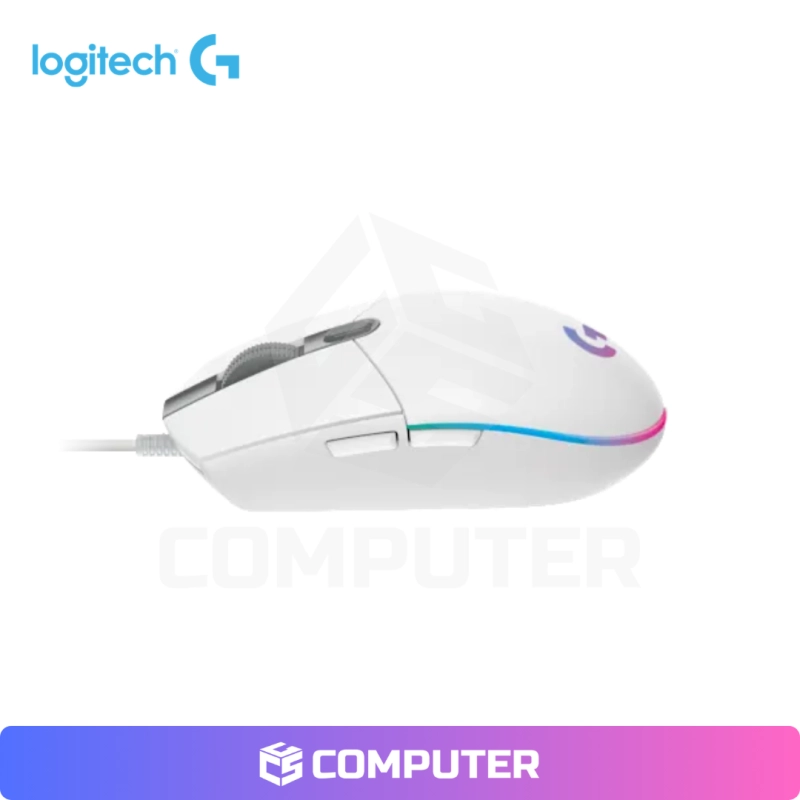 MOUSE LOGITECH G203 LIGHTSYNC - 8,000 DPI -RGB -BLANCO