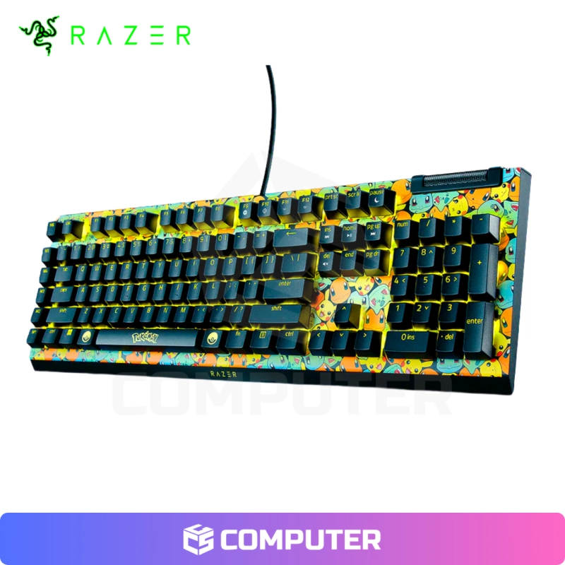 TECLADO MECANICO RAZER BLACKWIDOW V4 X POKEMON