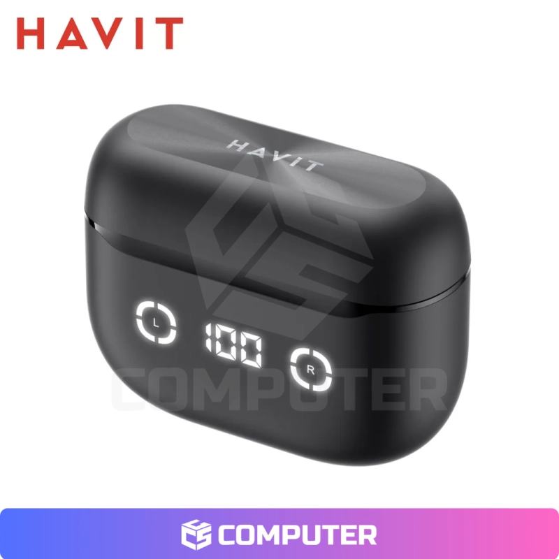 AUDIFONO TWS HAVIT TW984 DISPLAY BLACK