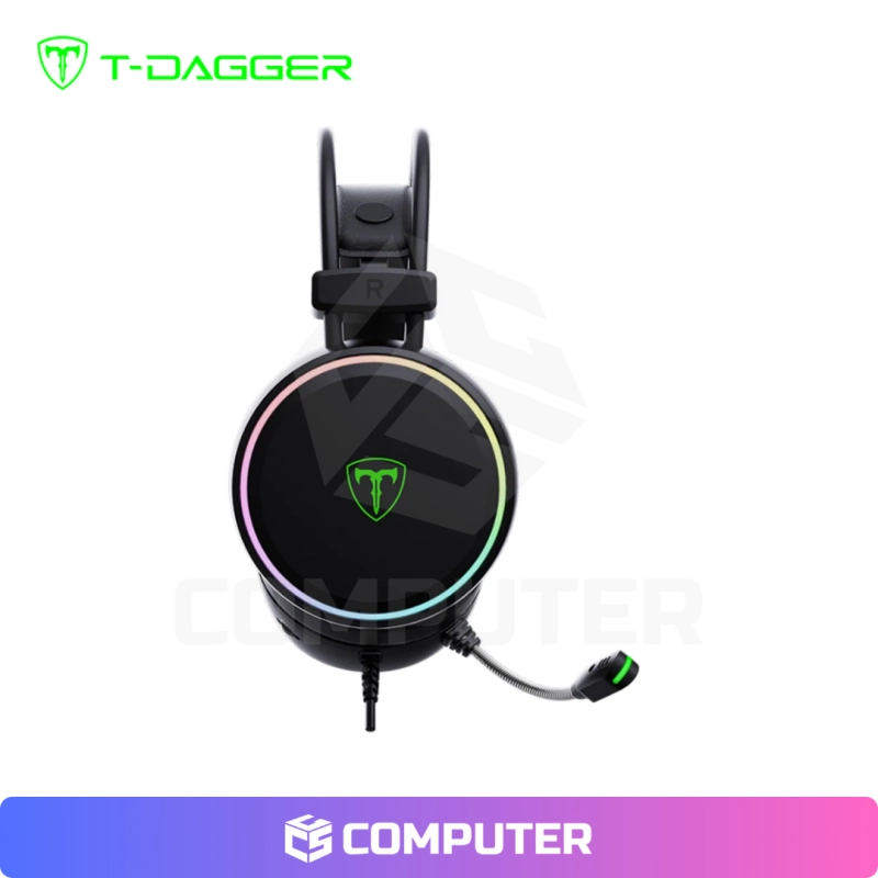AUDIFONO T-DAGGER SONA T-RGH304 USB 7.1 RGB NEGRO