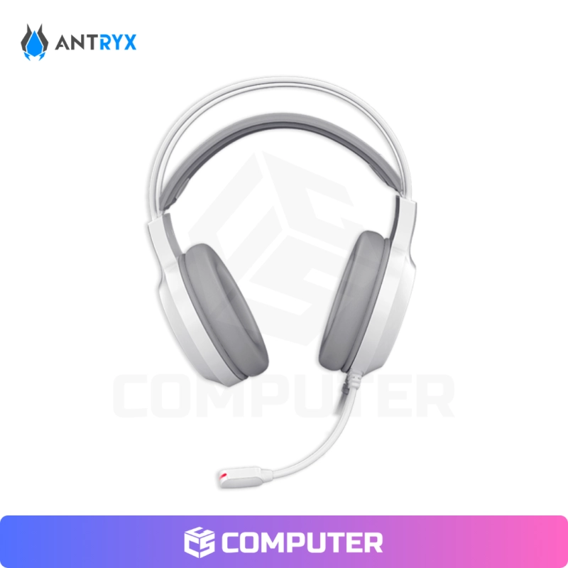 AUDIFONO ANTRYX IRIS-W GRAY RAINBOW CON MICROFONO 7.1 VIRTUAL SURROUND
