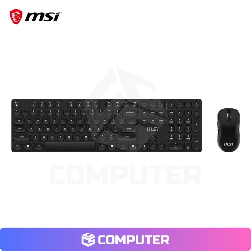 KIT TECLADO MOUSE MSI FORGE K210 WIRELESS