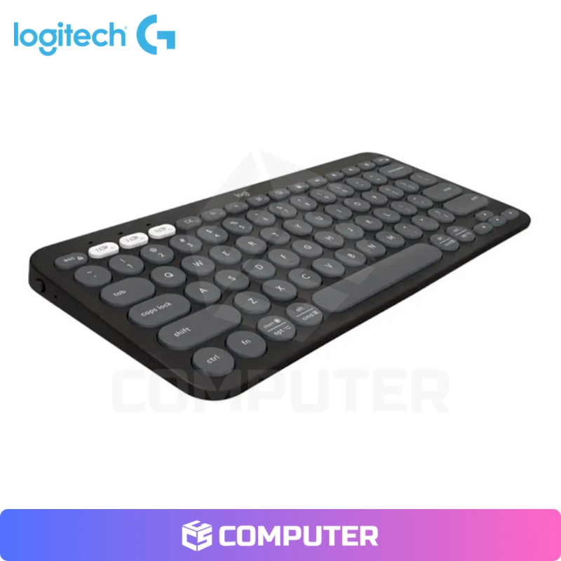 TECLADO MEMBRANA LOGITECH PEBBLE 2 K380S BLUETOOTH/WIRELESS SP GRAPHITE