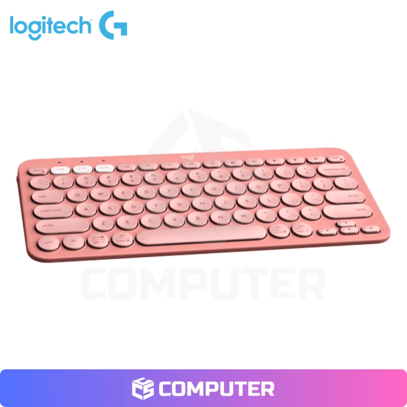TECLADO MEMBRANA LOGITECH PEBBLE 2 K380S BLUETOOTH/WIRELESS SP ROSE