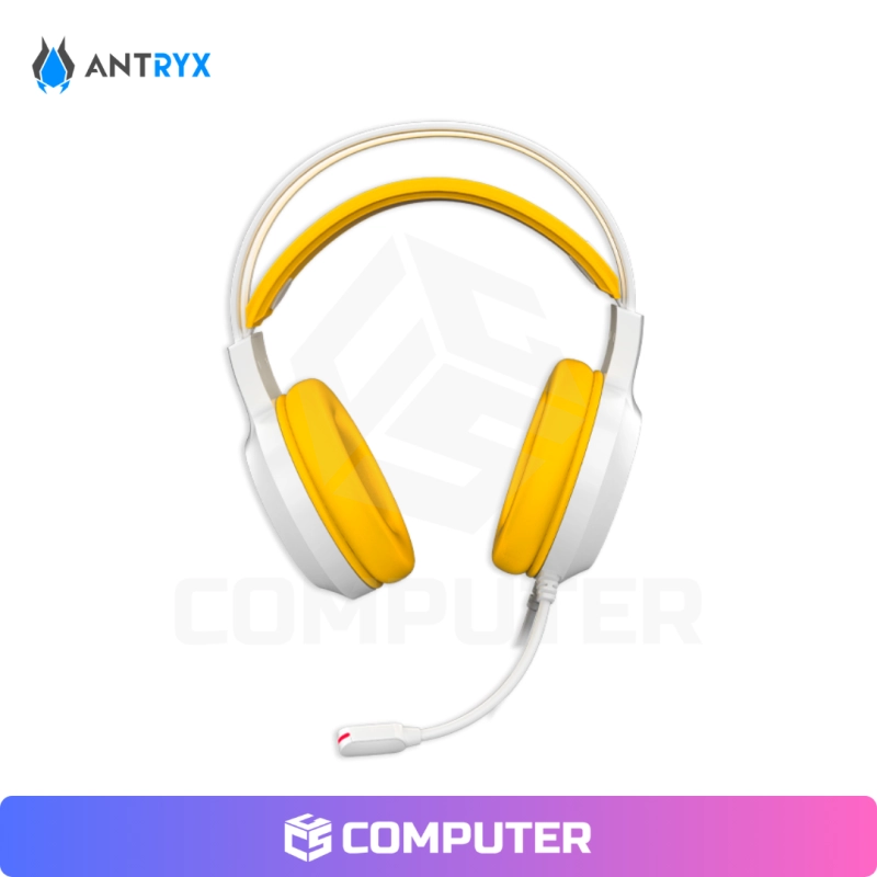 AUDIFONO ANTRYX IRIS-W YELLOW RAINBOW CON MICROFONO 7.1 VIRTUAL SURROUND