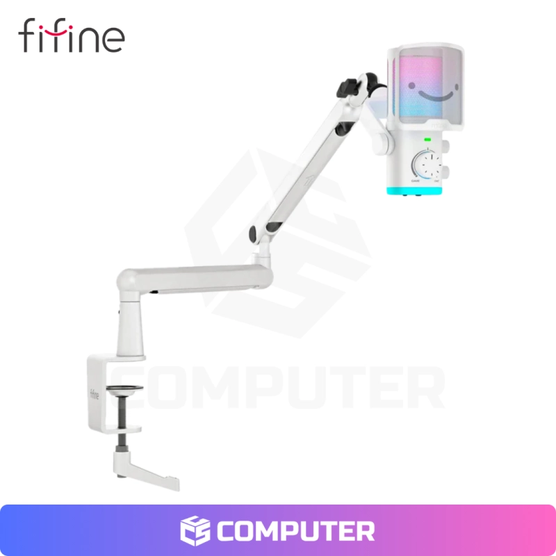 MICROFONO FIFINE TAM6 WHITE + BRAZO