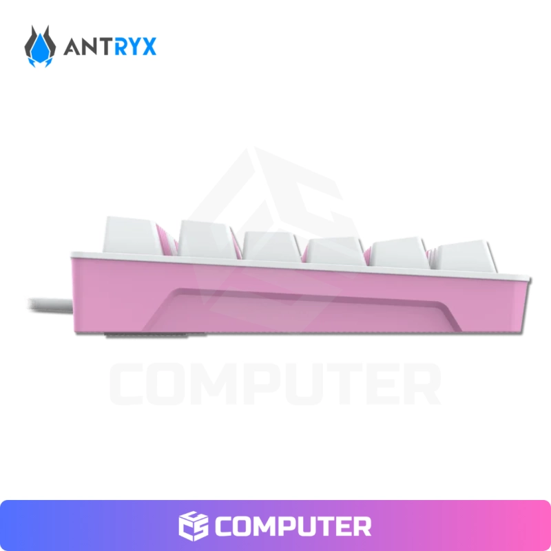 TECLADO MECANICO ANTRYX MK840 TKL PINK  SWITCH RED