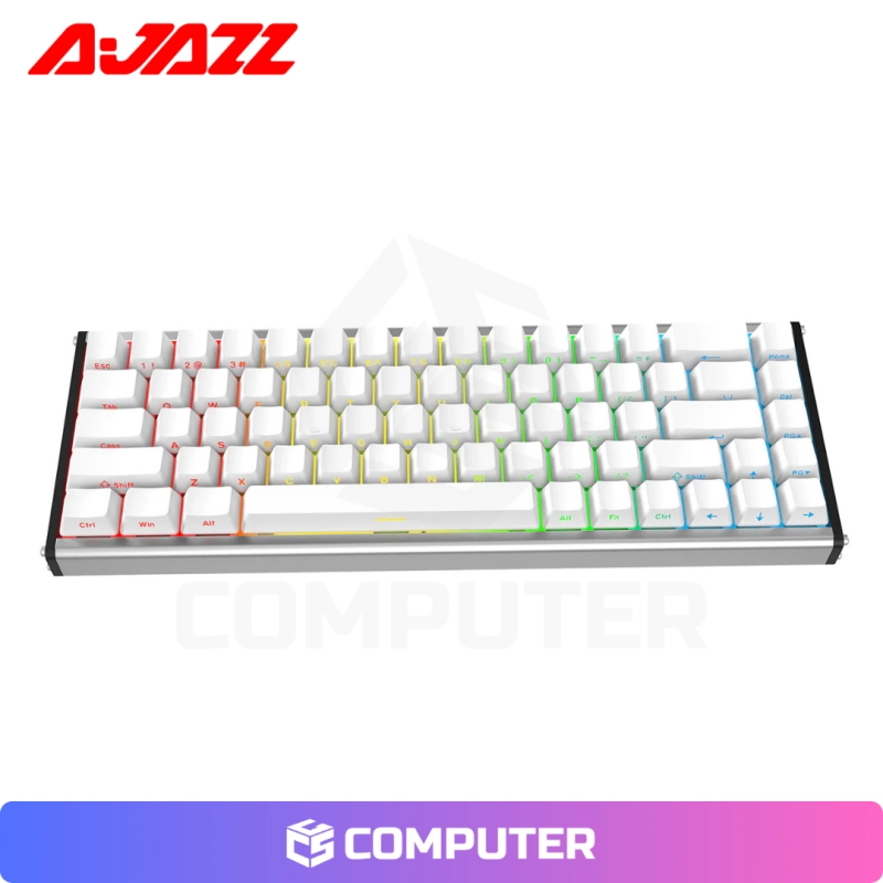 TECLADO MAGNETICO AJAZZ ALUX68 HE HANA TECLADO ALÁMBRICO 8K BLANCO
