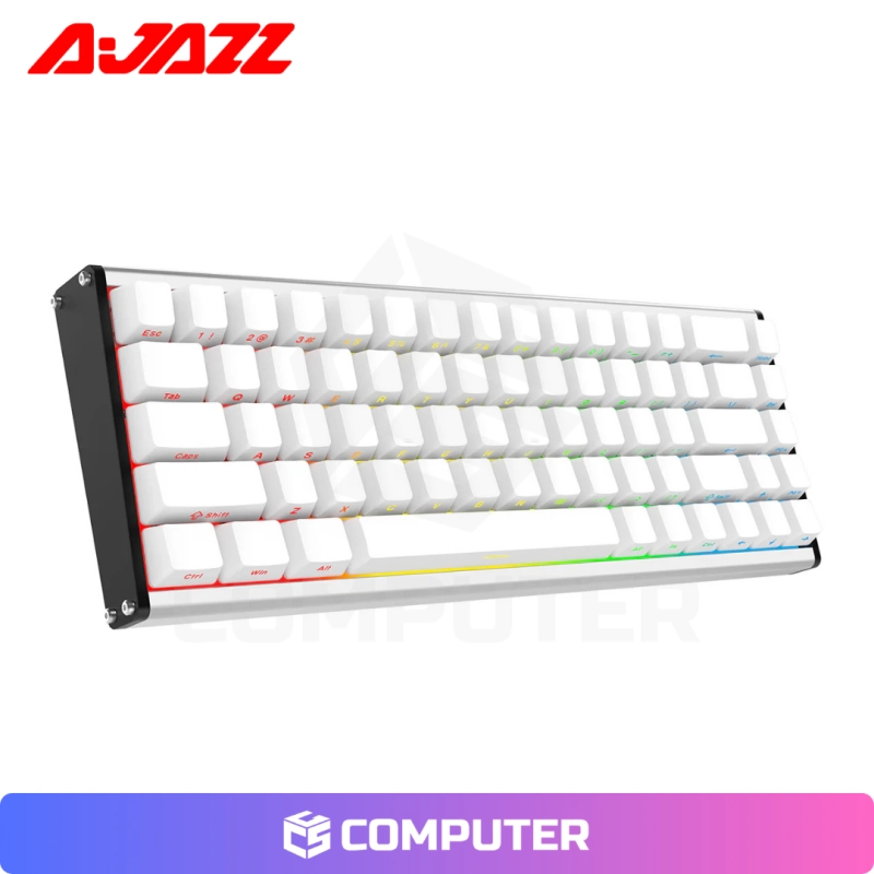 TECLADO MAGNETICO AJAZZ ALUX68 HE HANA TECLADO ALÁMBRICO 8K BLANCO