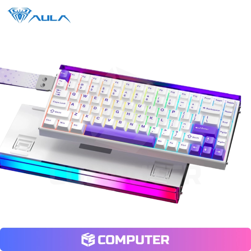 TECLADO MAGNETICO AULA HERO 84HE ALÁMBRICO 8K BLANCO
