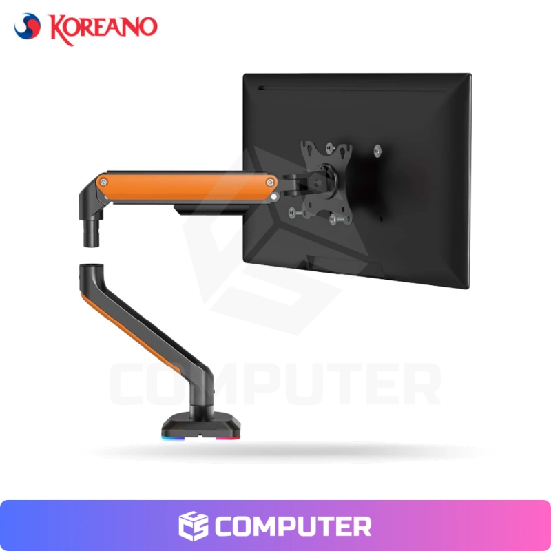 RACK BRAZO PARA MONITOR CON RGB BLACK/ORANGE