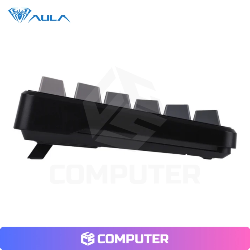 TECLADO MECANICO AULA F108 PRO GRIS INALÁMBRICO CON PANTALLA F