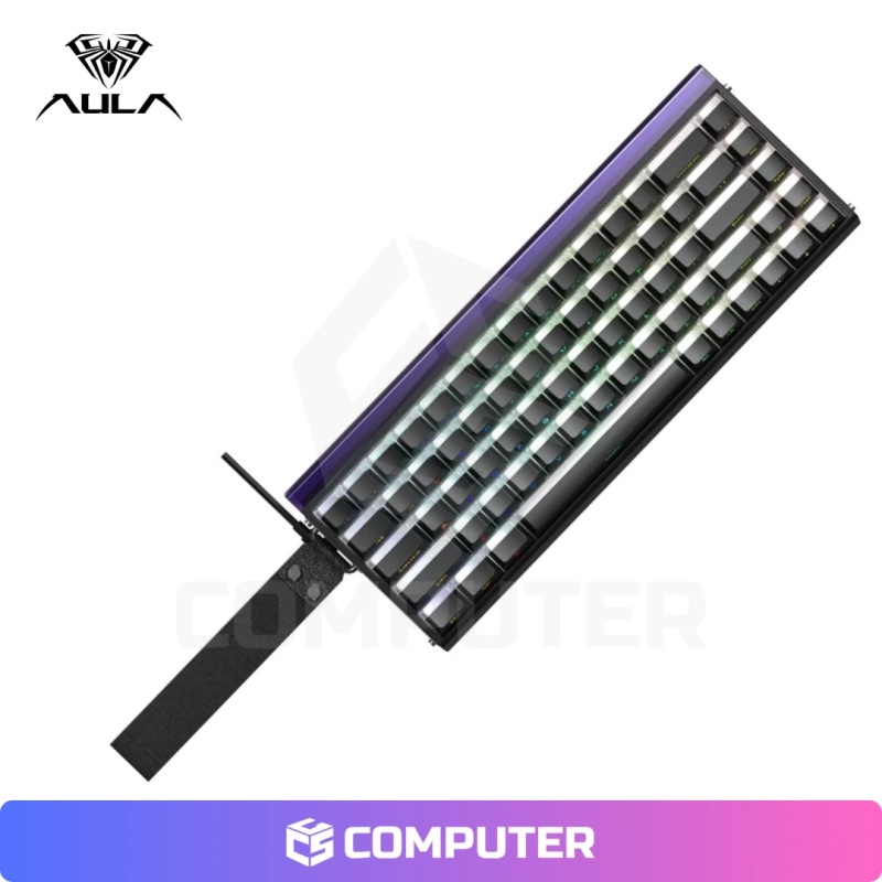 TECLADO AULA MAGNETICO HERO68HE BLACK/LIGTH HOUSE
