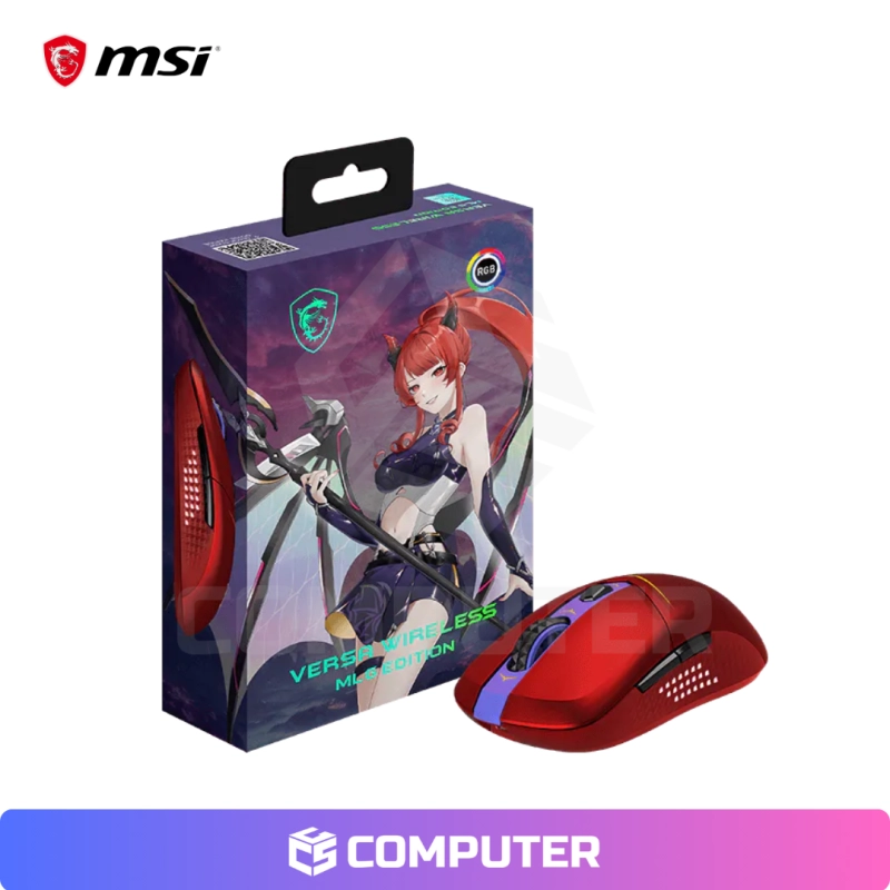 MOUSE GAMER MSI VERSA WIRELESS MLG EDITION RGB