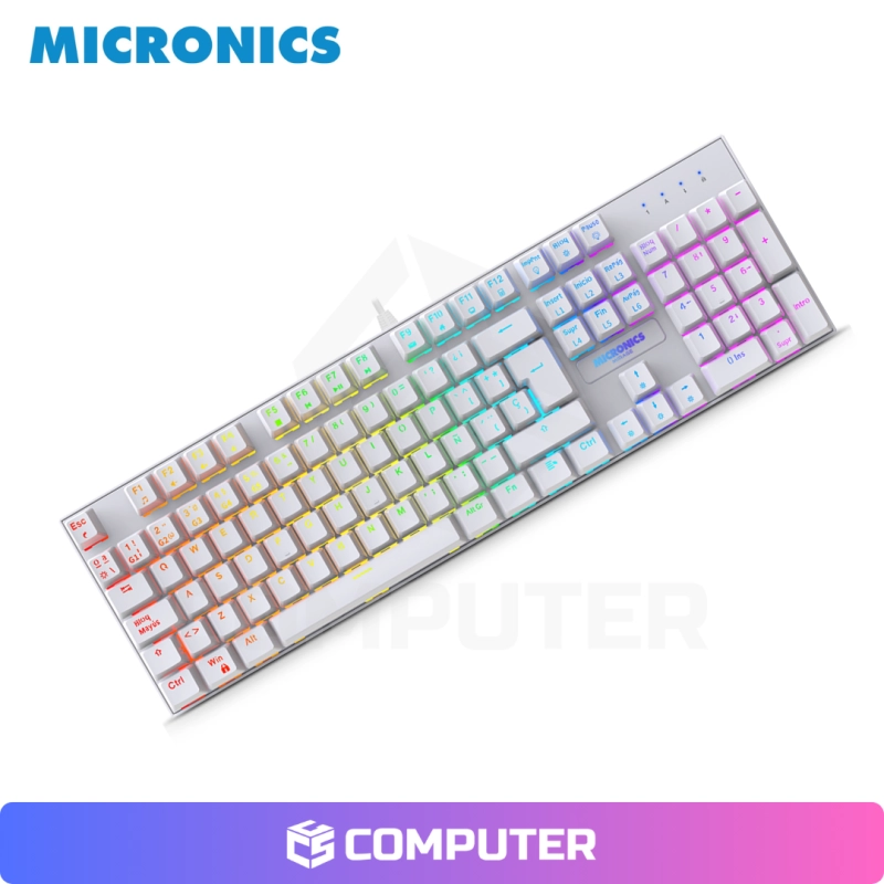KIT GAMER MIRAGE GTX2003 WHITE TECLADO+MOUSE+AURICULAR MICRONICS
