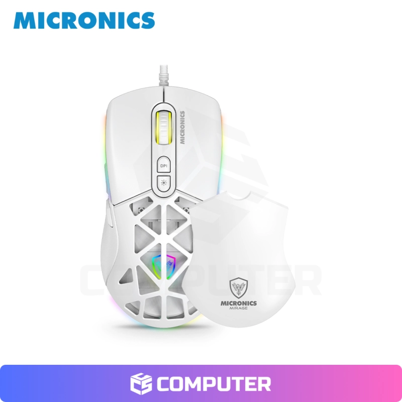 KIT GAMER MIRAGE GTX2003 WHITE TECLADO+MOUSE+AURICULAR MICRONICS