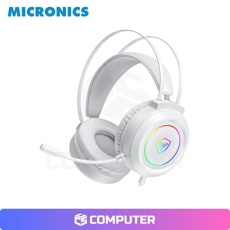 KIT GAMER MIRAGE GTX2003 WHITE TECLADO+MOUSE+AURICULAR MICRONICS