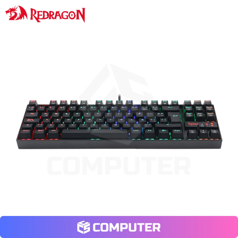TECLADO MECANICO REDRAGON KUMARA K552 SW-RED RAINBOW NEGRO