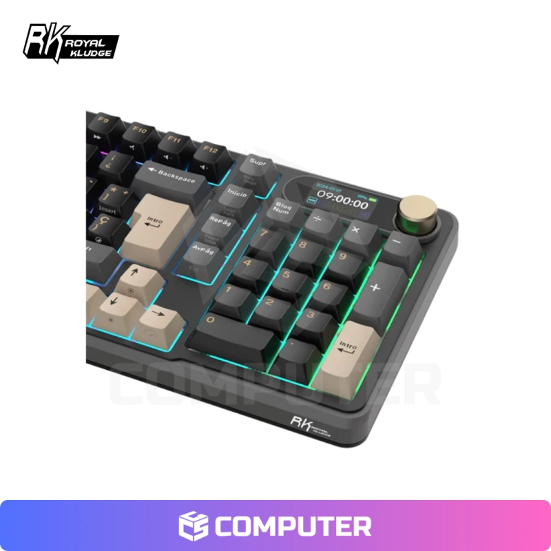 TECLADO MECANICO ROYAL KLUDGE RK-S98 PHANTOM SW-CHARTREUSE