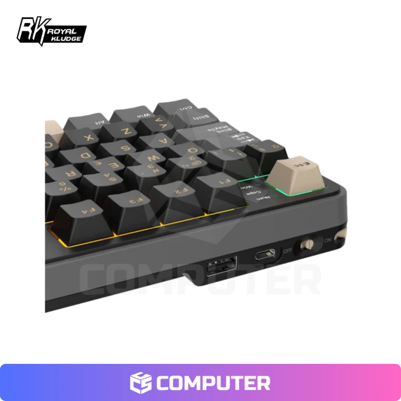 TECLADO MECANICO ROYAL KLUDGE RK-S98 PHANTOM SW-CHARTREUSE