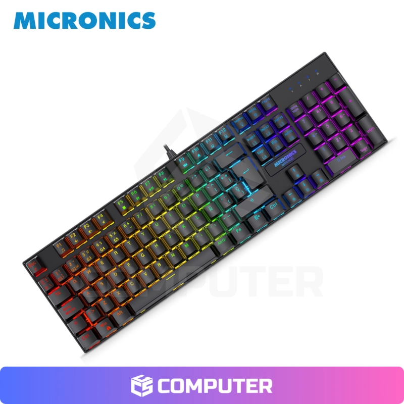 KIT GAMER MIRAGE GTX2003 BLACK TECLADO+MOUSE+AURICULAR MICRONICS