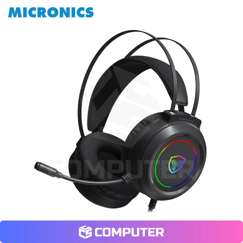 KIT GAMER MIRAGE GTX2003 BLACK TECLADO+MOUSE+AURICULAR MICRONICS