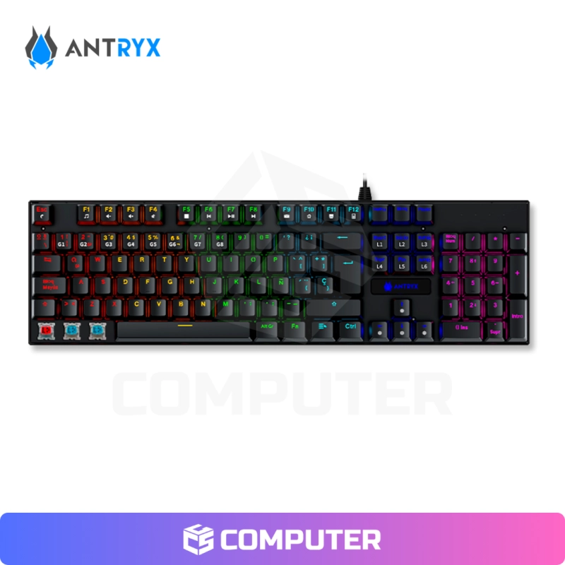 KIT GAMING AUDIFONO + TECLADO + MOUSE ANTRYX GC-3100 X3 BLACK, RED SWI