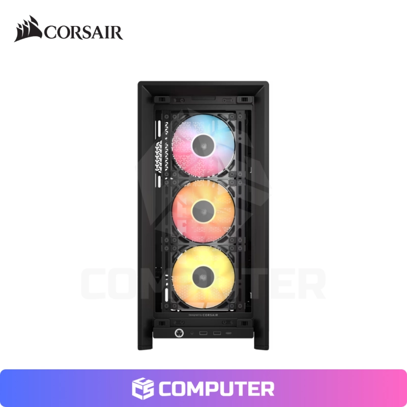 CASE CORSAIR FRAME 4000D RS ARGB AIRFLOW MESH SIN FUENTE VIDRIO TEMPLADO BLACK