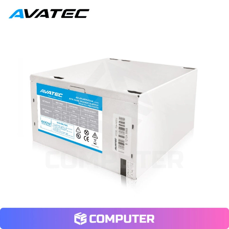 FUENTE ATX 600W AVATEC PSA-F600W