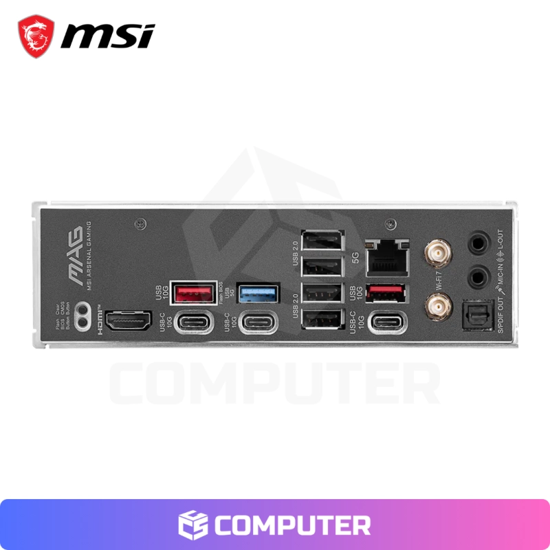PLACA MADRE MSI MAG B850 TOMAHAWK MAX WIFI /AM5 OEM SOLO PC