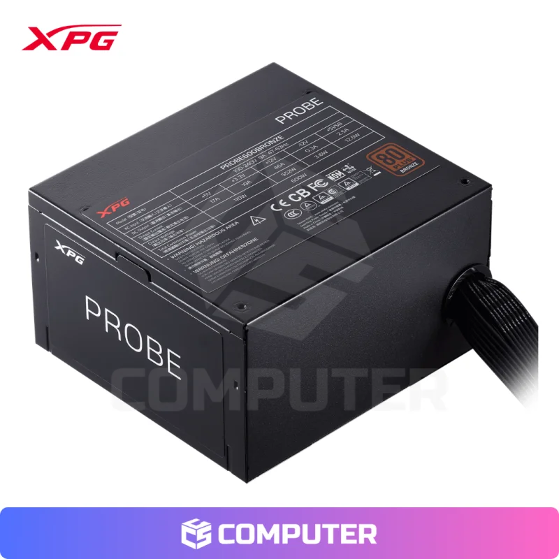 FUENTE DE PODER XPG PROBE 600W 80 PLUS BRONZE