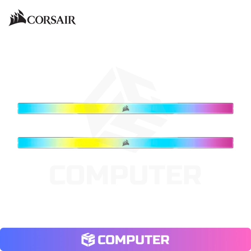 MEMORIA RAM CORSAIR VENGEANCE WHITE RGB DDR5 32GB(2X16) 6400MT/S CL36