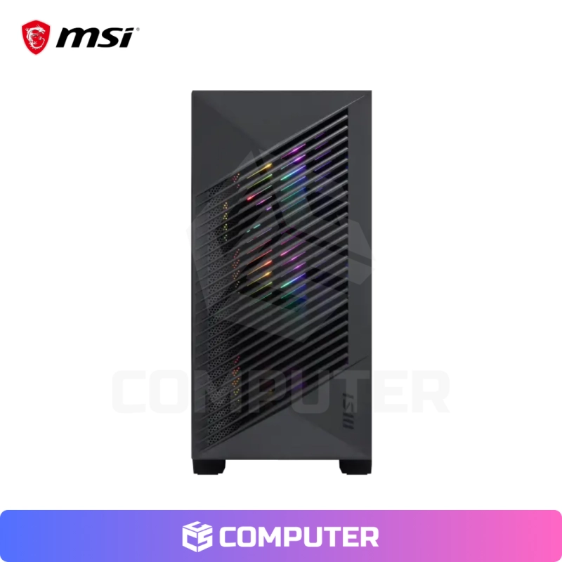CASE MSI PRO FORGE M050A BLACK AUTO RGB SIN FUENTE VIDRIO TEMPLADO USB 3.2
