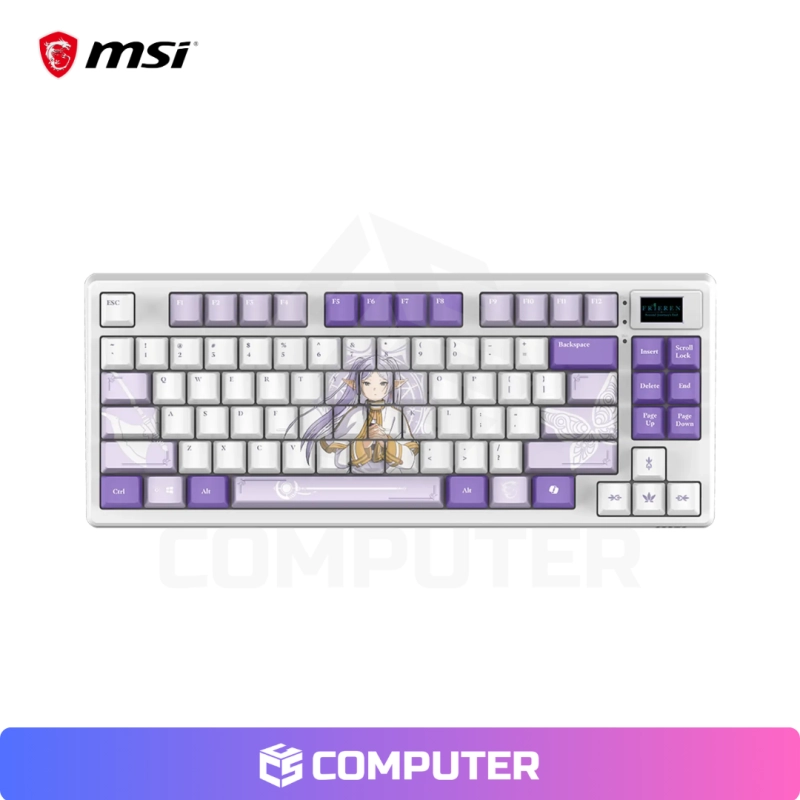 KIT MSI GAMING GEAR BUNDLE FRIEREN EDITION TECLADO MECÁNICO TKL/MOUSE VERSA WIRELESS/MOUSEPAD AGILITY GD20