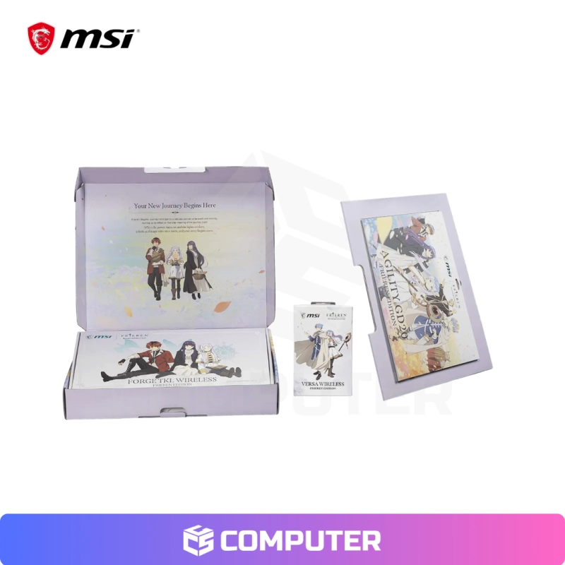 KIT MSI GAMING GEAR BUNDLE FRIEREN EDITION TECLADO MECÁNICO TKL/MOUSE VERSA WIRELESS/MOUSEPAD AGILITY GD20