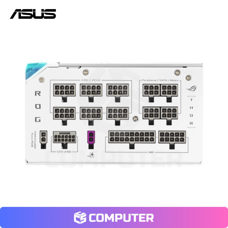 FUENTE DE PODER ASUS ROG THOR1200W PLATINIUM III WHITE EDITION