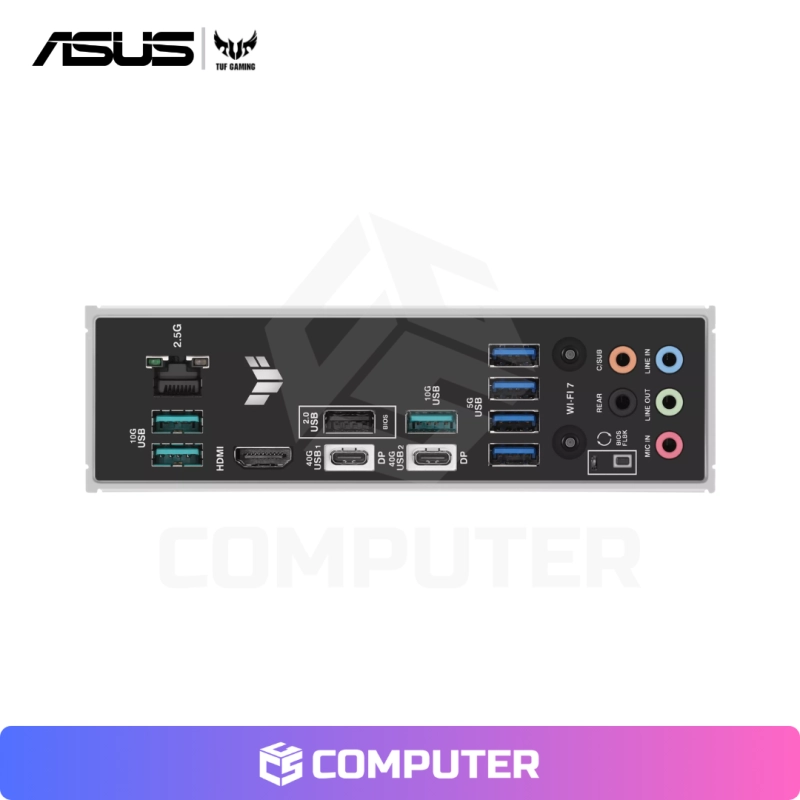 PLACA MADRE ASUS TUF GAMING X870-PLUS WIFI AMD RYZEN DDR5/AM5 SOLO PC
