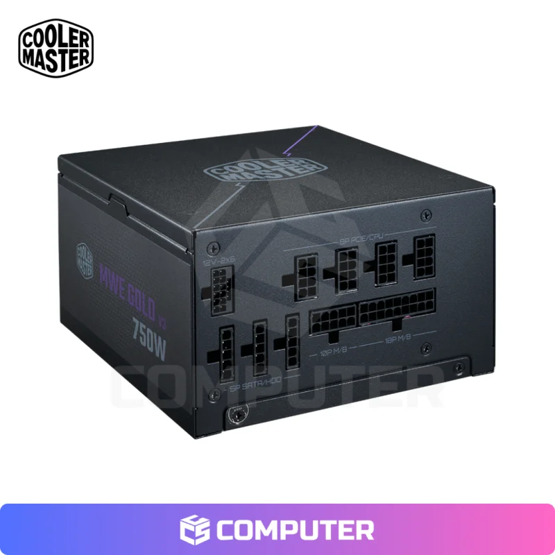 FUENTE DE PODER COOLER MASTER MWE 750W V3 80+ GOLD ATX 3.1