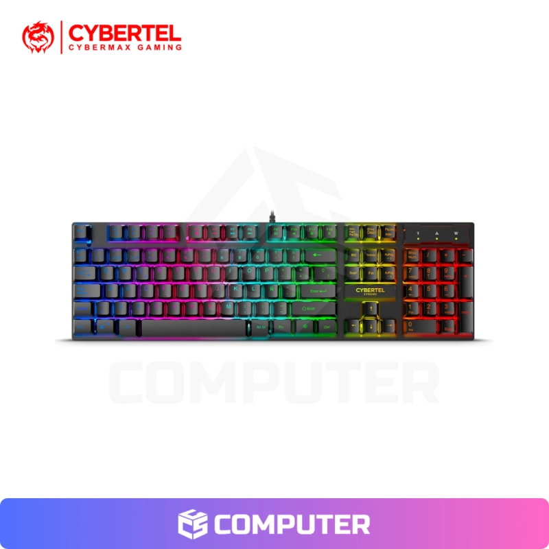 KIT TECLADO RAINBOW+MOUSE LED+PAD MOUSE CYBERTEL XTREME GT1800