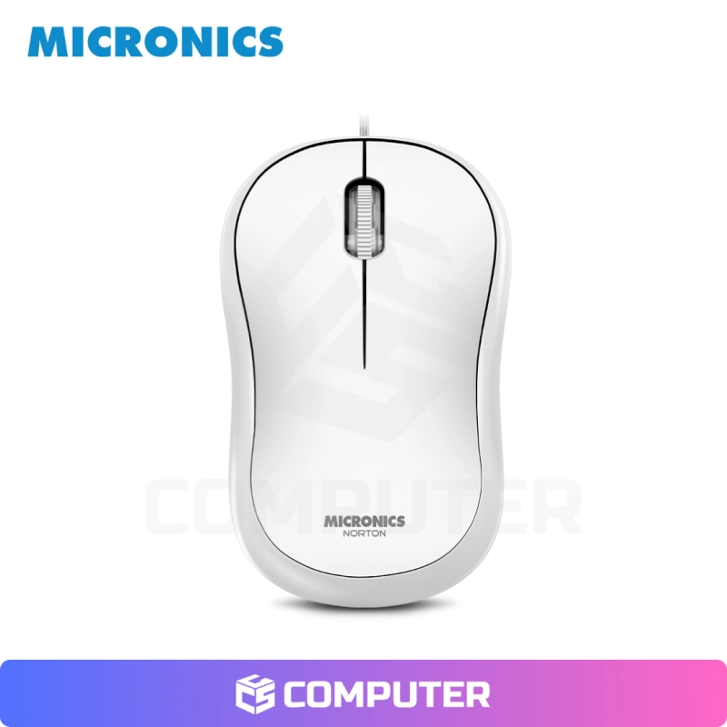 KIT TECLADO+MOUSE USB MICRONICS NORTON WHITE MIC T100W