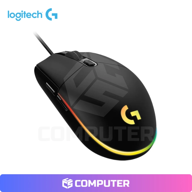 MOUSE LOGITECH G203 LIGHTSYNC - 8,000 DPI -RGB -NEGRO