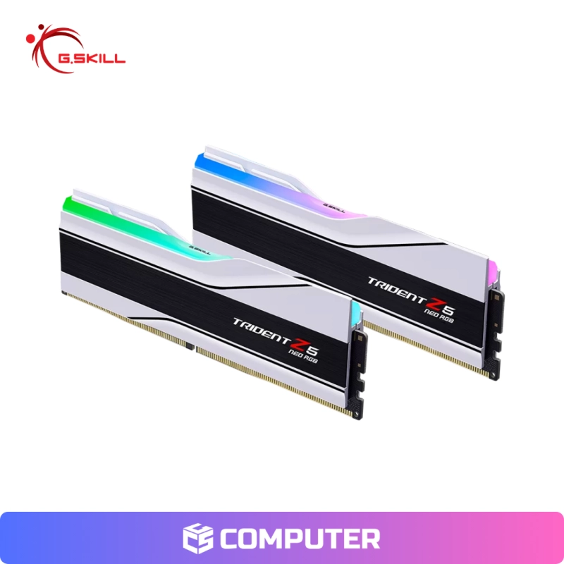 MEMORIA RAM G SKILL TRIDENT Z5 NEO RGB DDR5 64GB (2X32GB) 6000MT/S CL28 WHITE