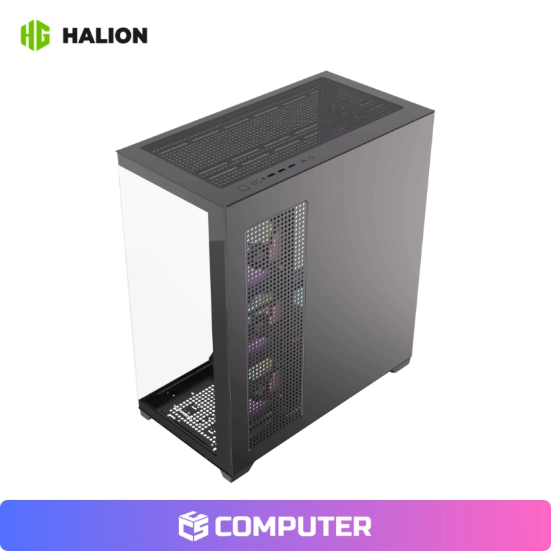 CASE GAMER HALION FISH TANK SATURNO M05 S/F 6FAN ARGB