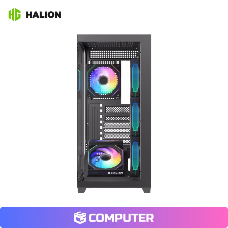 CASE GAMER HALION FISH TANK SATURNO M05 S/F 6FAN ARGB