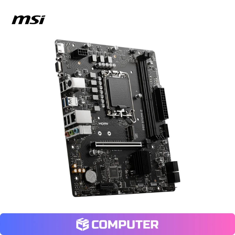 PLACA MADRE MSI PRO B760M-E INTEL/ DDR5/LGA 1700