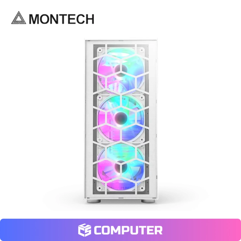 CASE MONTECH X3 GLASS WHITE OPEN BOX