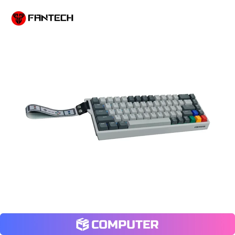 TECLADO FANTECH MECANICO MK922 ATOM HE68 PRO DISEÑO RETRO